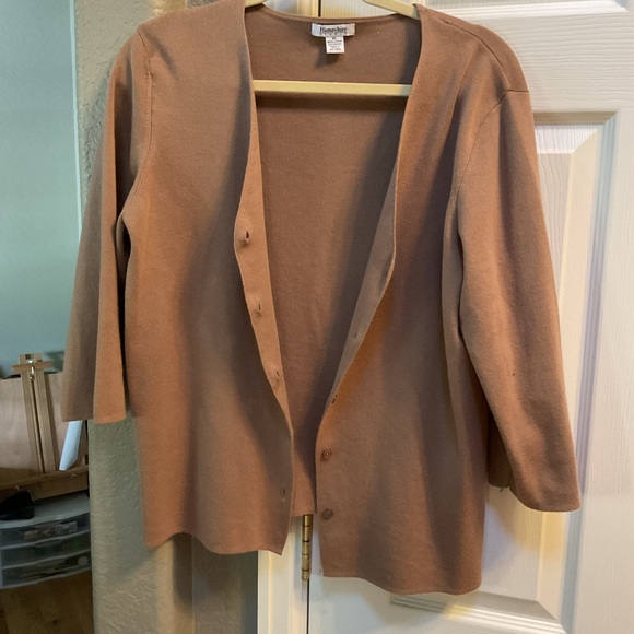hampshire studio Sweaters - Super soft khaki cardigan